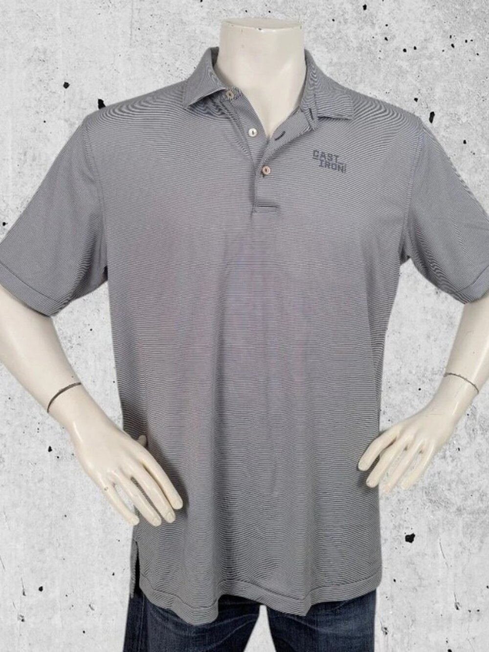 Peter Millar Summer Comfort Golf Polo Shirt Size Large Striped